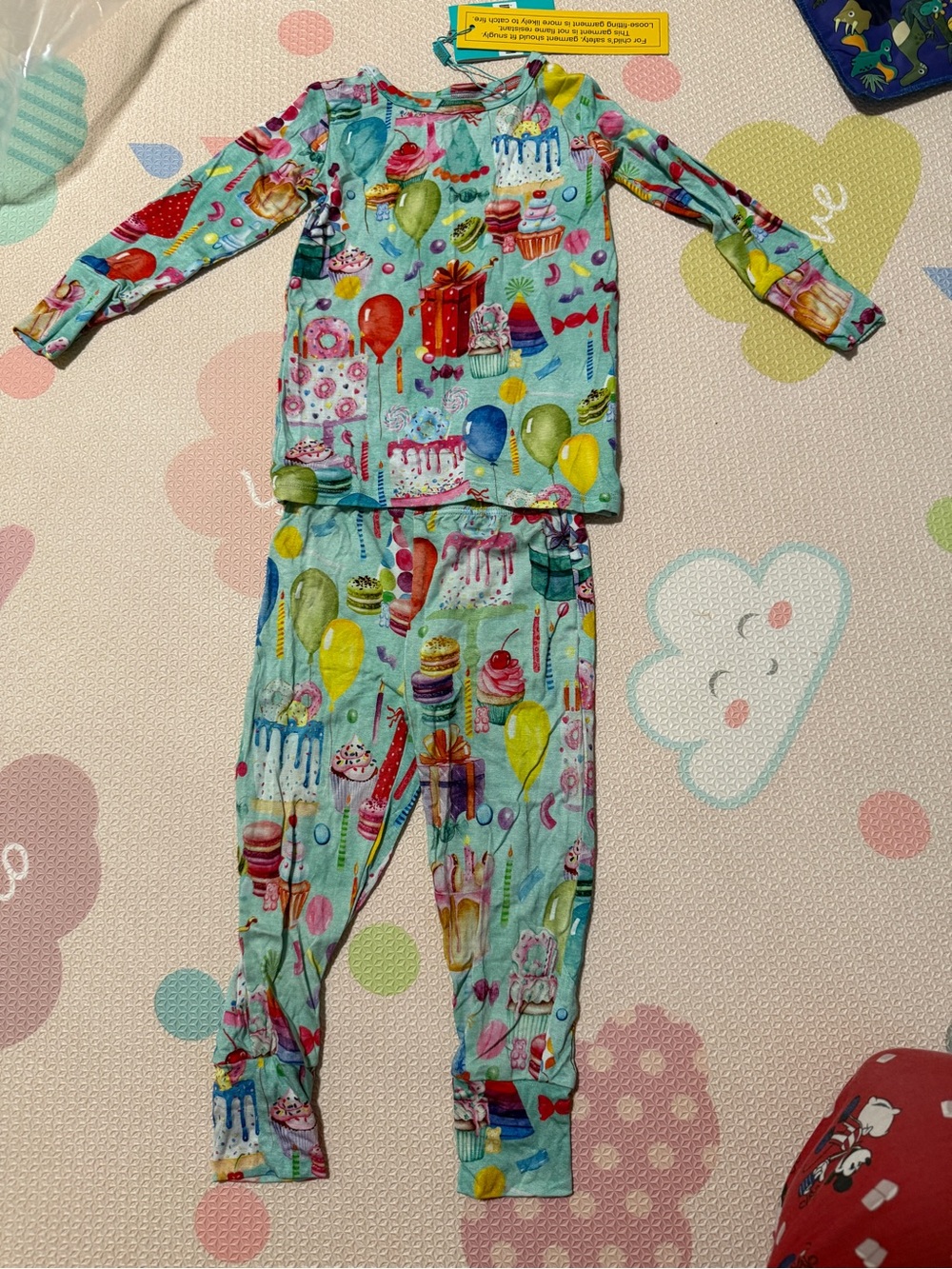 Posh Peanut Multicolor Birthday Treats Pajama Set